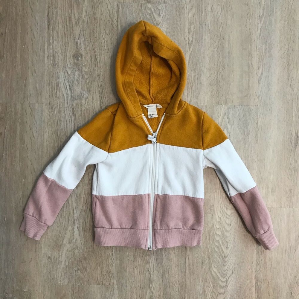 h&m basic colorblock hoodie